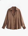 Elegant Silky Satin Blouse