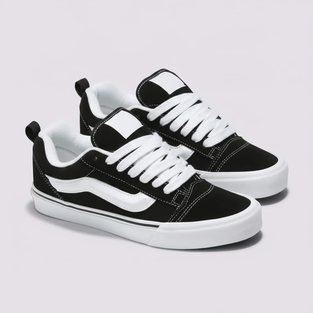 Tênis Casual Unissex Estilo Retro Preto