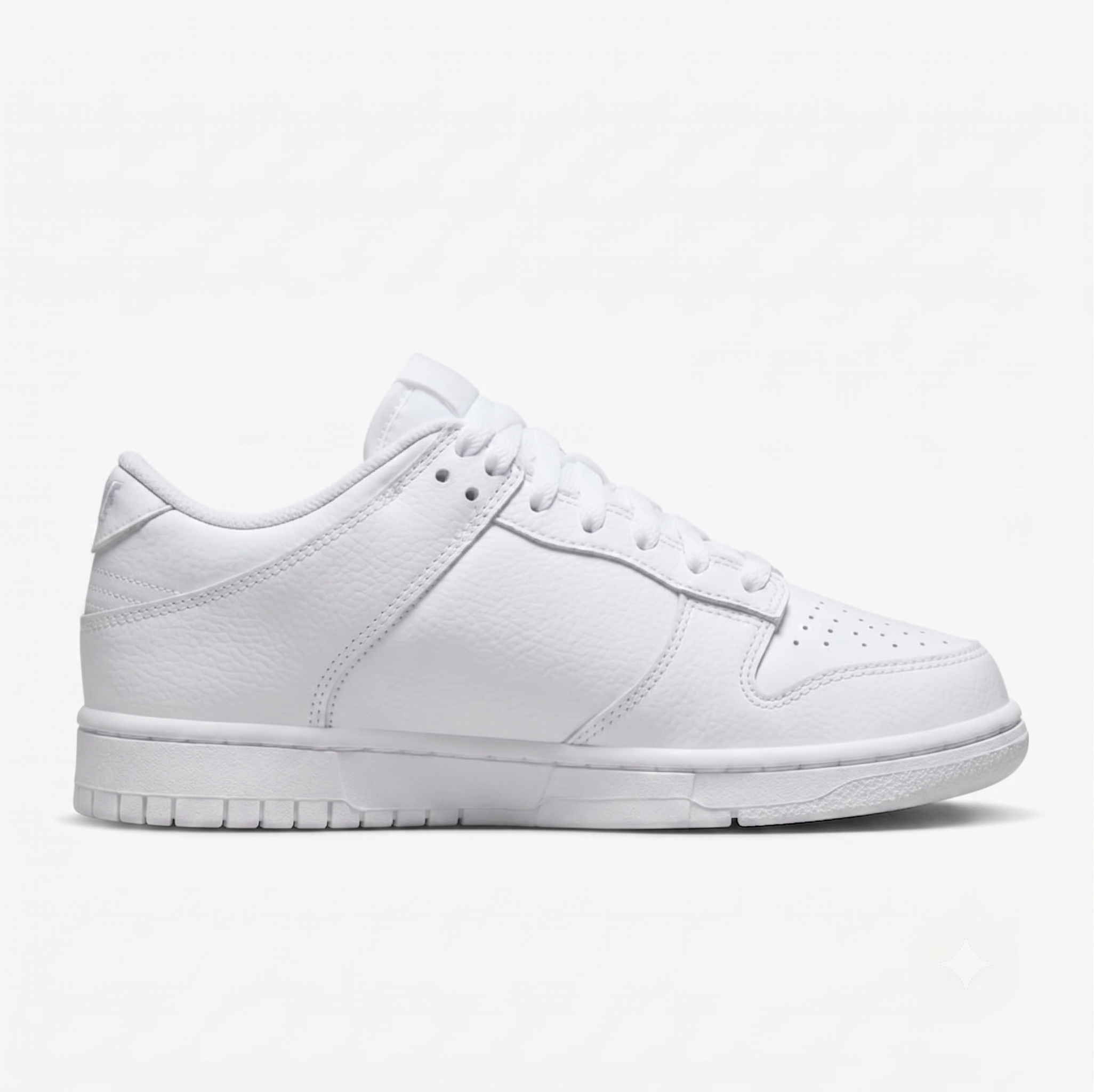 Zapatillas Casuales Unisex de Caña Baja Blancas de Cuero Sintético