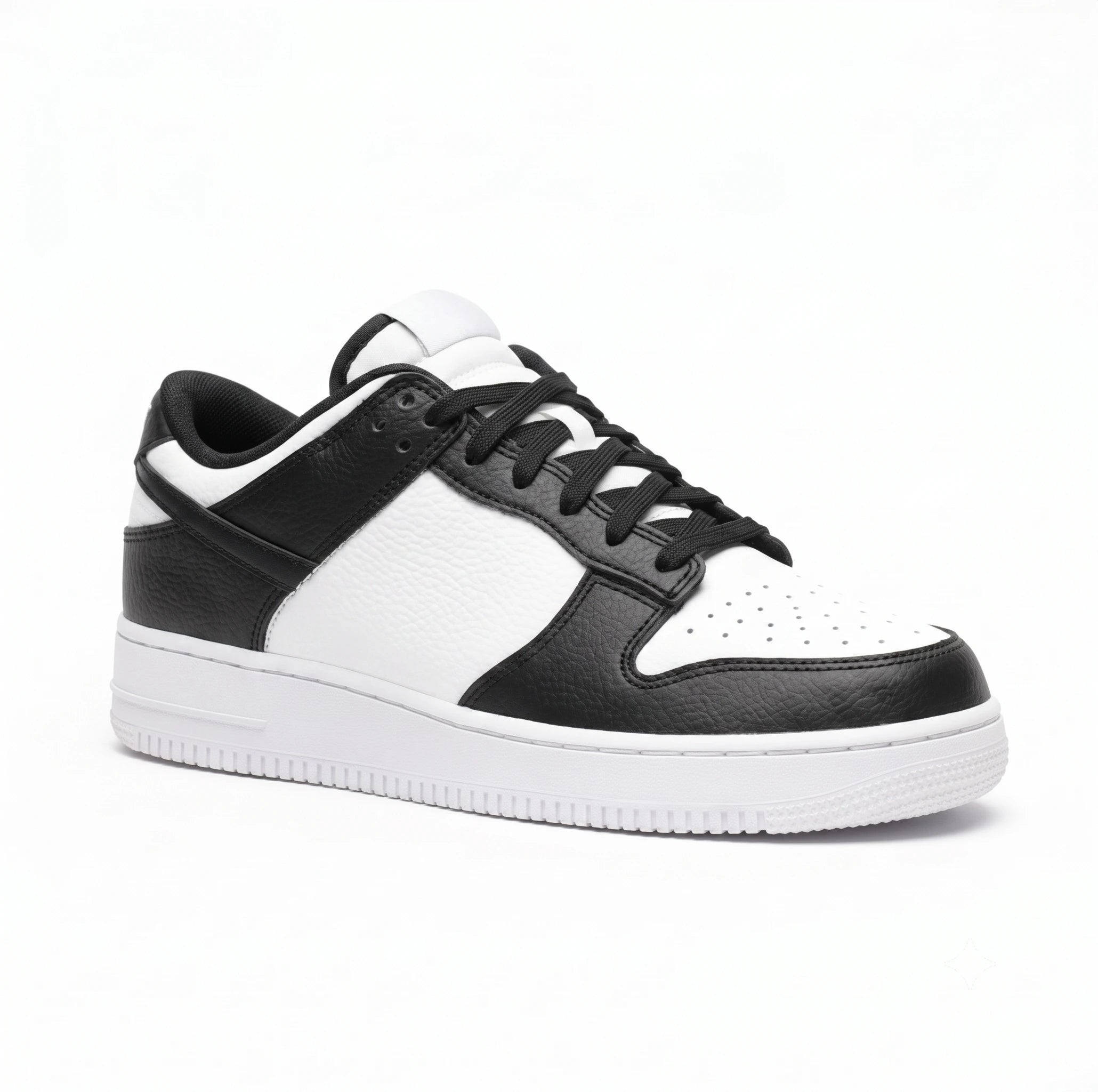 Zapatillas Casuales Deportivas Bicolor Blanco y Negro